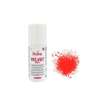 Colorante Alimentare Spray Effetto Velluto Rosso 100 Ml Decora