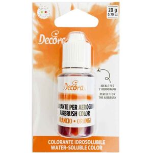 Colorante Liquido Idrosolubile Per Aerografo Arancio 20 G Decora