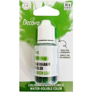 Colorante Liquido Idrosolubile Per Aerografo Verde Foglia 20 G Decora