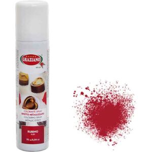 Graziano Colorante Spray Rubino Metallizzato Per Alimenti 75ml