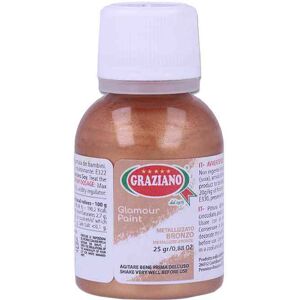 Graziano Colorante Per Alimenti Liquido Metallizzato Glamour Bronzo 25 G