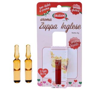 graziano aroma liquido per dolci gusto zuppa inglese 4g 2 fialette