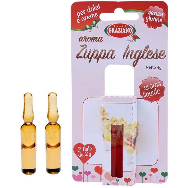 graziano aroma liquido per dolci gusto zuppa inglese 4g 2 fialette