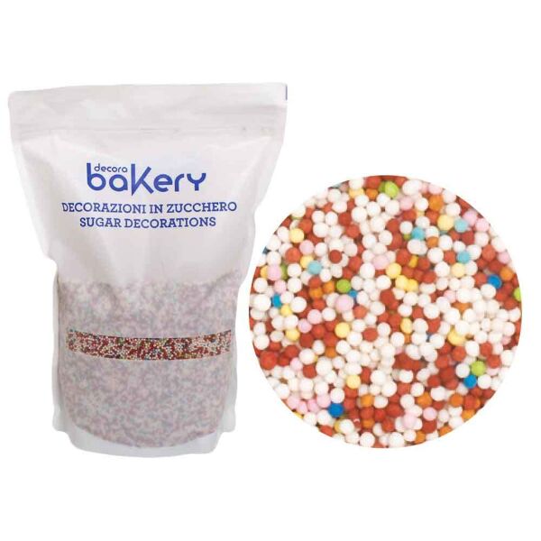 perline di zucchero colormix per decorazione 1kg bakery