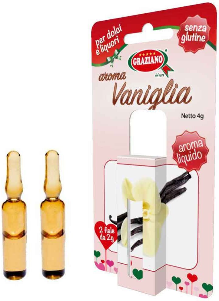 graziano aroma liquido per dolci gusto vaniglia 4g 2 fialette