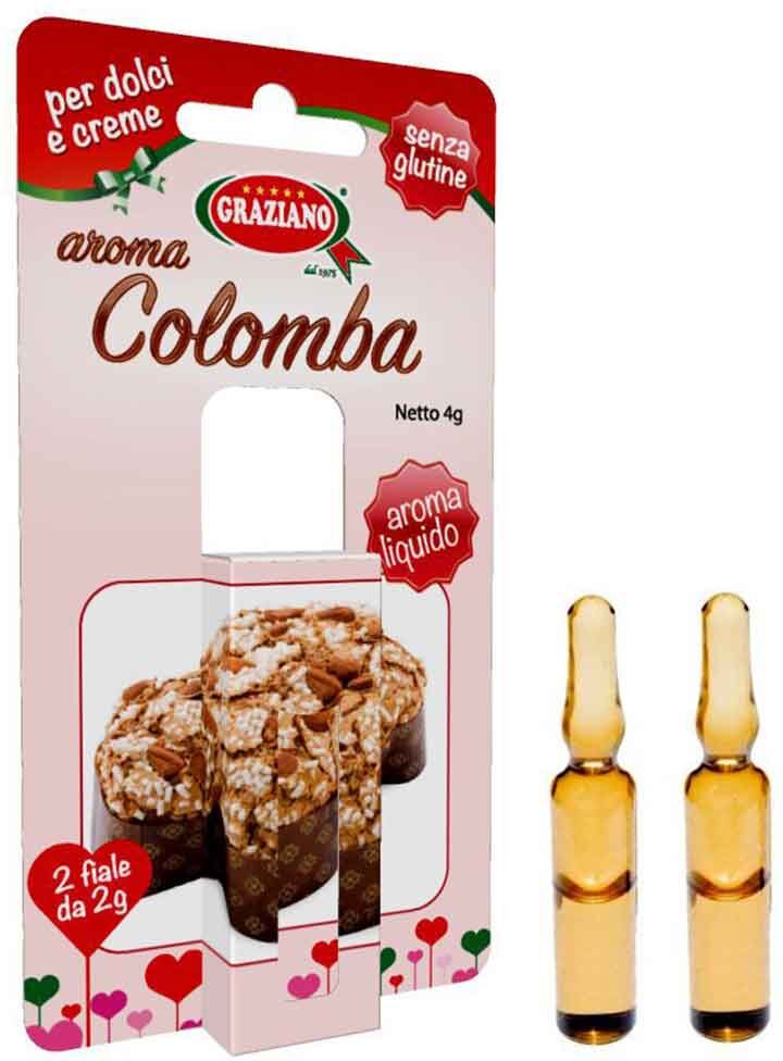 graziano aroma liquido per dolci gusto colomba 4g 2 fialette