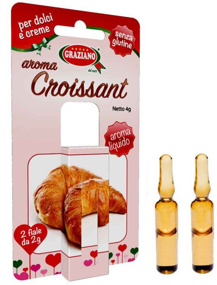 graziano aroma liquido per dolci croissant cornetto 4g 2 fiale