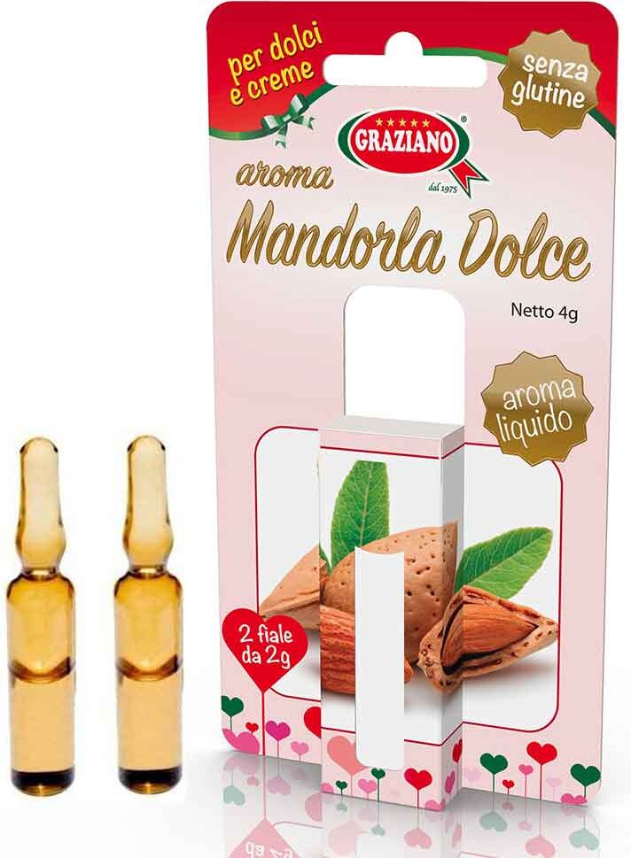 graziano aroma liquido per dolci gusto mandorla dolce 4g 2 fialette