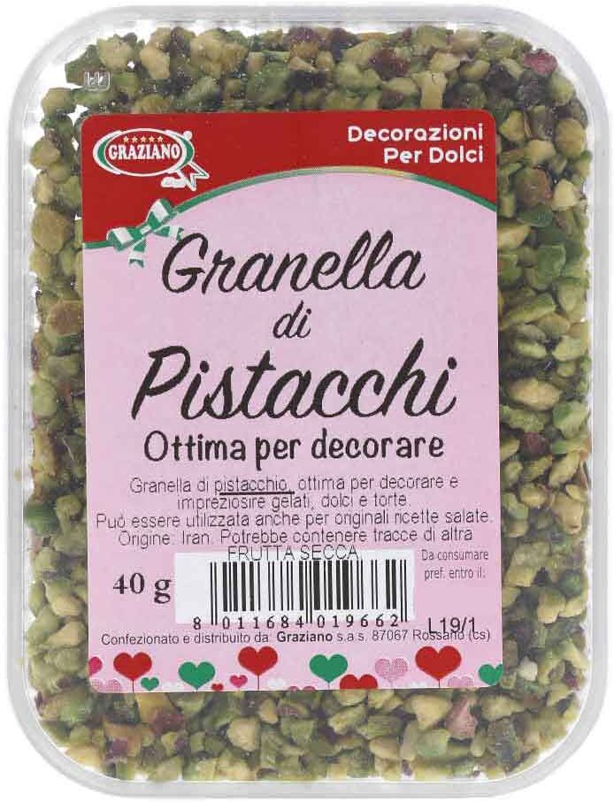 graziano granella di pistacchi per decorare dolci e salati 40 g