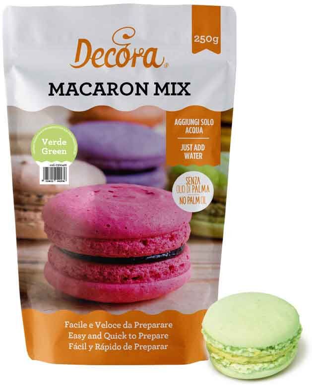 Preparato Macarons In Polvere Verde 250 G Decora