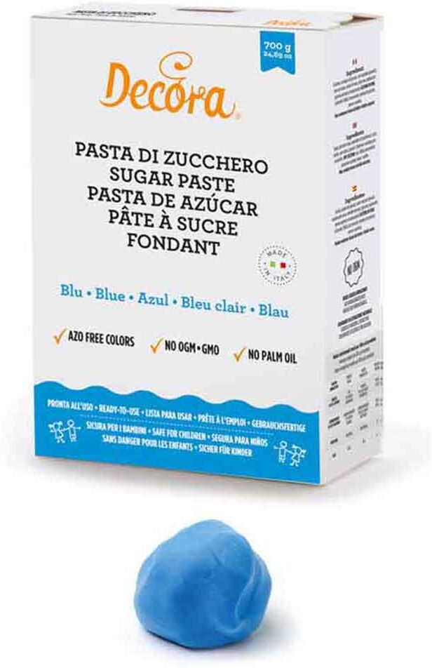 Pasta Di Zucchero Blu Per Copertura E Dettagli 700 G Decora