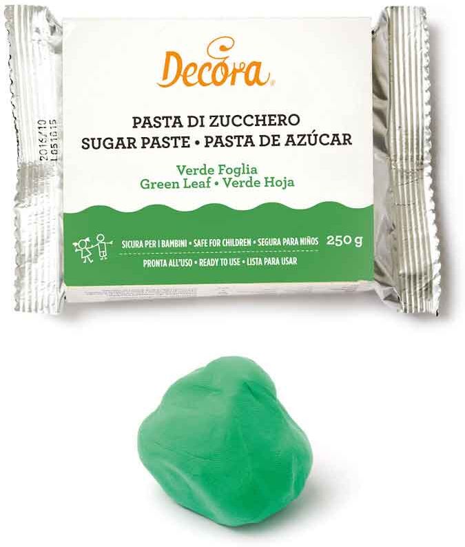 Pasta Di Zucchero Verde Foglia Per Copertura E Dettagli 250 G Decora