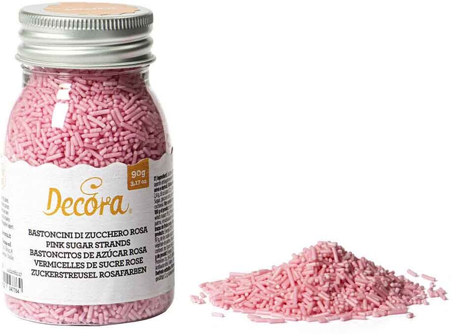 Codette Di Zucchero Color Rosa Per Decorazioni 90 G Decora