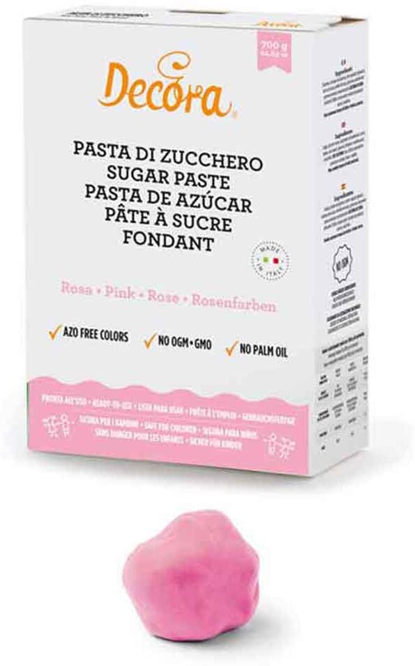 Pasta Di Zucchero Rosa Per Copertura E Dettagli 700 G Decora