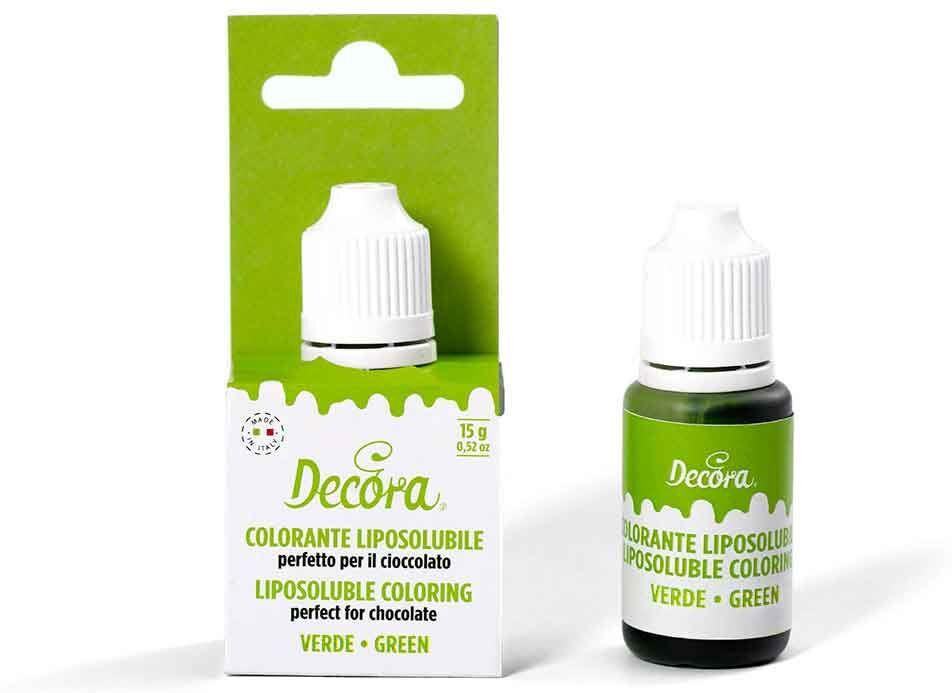 Colorante Liquido Liposolubile Verde Per Alimenti 15 G Decora