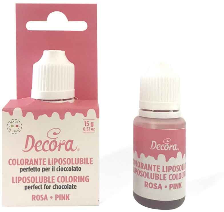 Colorante Liquido Liposolubile Rosa Per Alimenti 15 G Decora