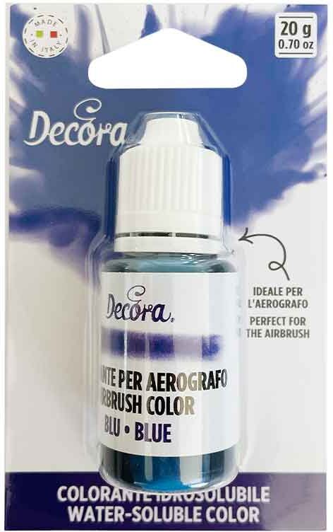 Colorante Liquido Idrosolubile Per Aerografo Blu 20 G Decora