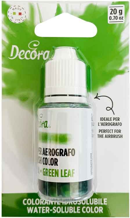 Colorante Liquido Idrosolubile Per Aerografo Verde Foglia 20 G Decora