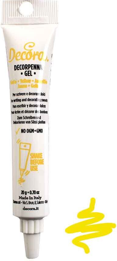 Decorpenna Gel Giallo Per Scrivere E Decorare 20g Decora