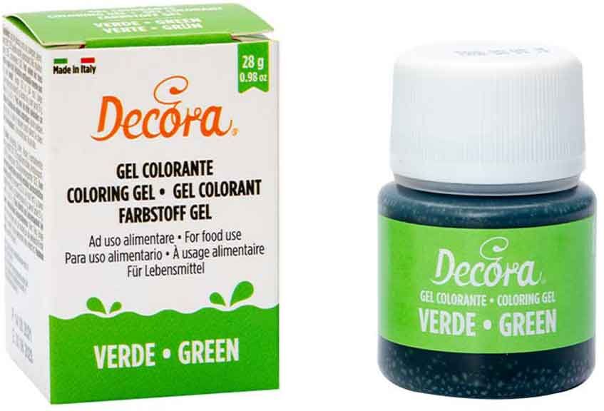 Colorante In Gel Per Alimenti Colore Intenso Verde 28 G Decora