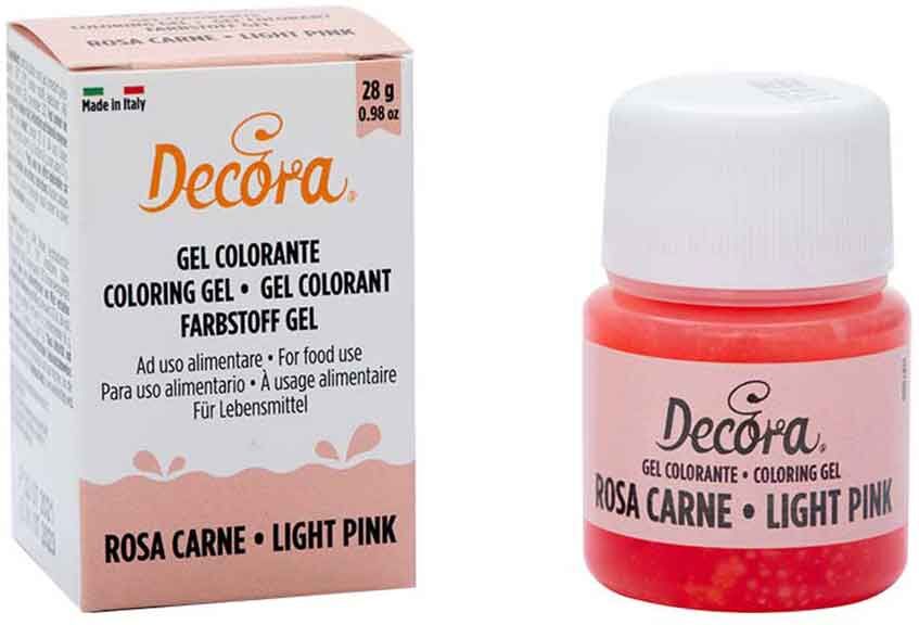 Colorante In Gel Per Alimenti Colore Intenso Rosa Carne 28 G Decora