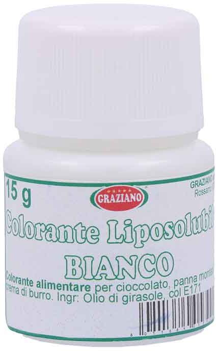 Graziano Colorante Liquido Liposolubile Bianco Per Alimenti 15 G