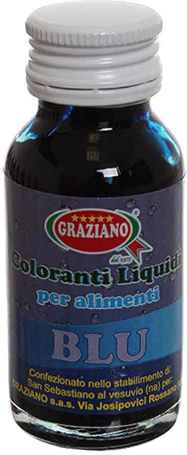 Graziano Colorante Liquido Concentrato Per Alimenti Blu 35 G