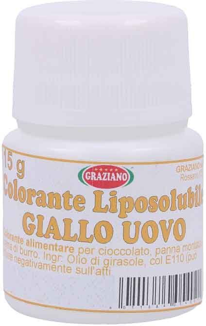 Graziano Colorante Liquido Liposolubile Giallo Uovo Per Alimenti 15 G