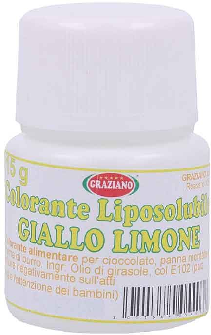 Graziano Colorante Liquido Liposolubile Giallo Limone Per Alimenti 15 G