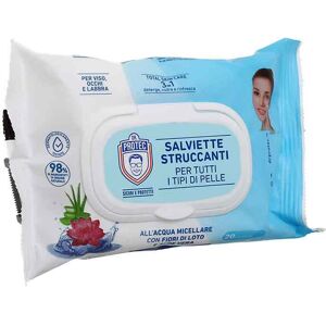 Dr Protect 20 Salviettine Struccanti Con Acqua Micellare Fiori Di Loto E Aloe Vera