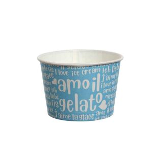 Poloplast 55 Coppette Gelato In Carta Funny Azzurre 290ml