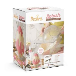 Decora Kit Splash 2 Stampi Per Uova Di Cioccolato Da 250g In Policarbonato E 4 Molle