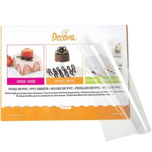 Decora 10 Fogli In Pvc Antiaderente Per Alimenti 30 X 40 Cm 150 Micron