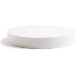 Decora Base Rotonda In Polistirolo Bianco H 5 Ø10 Cm