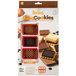 Decora Set Tagliapasta E Stampo Cioccolato Per 6 Biscotti