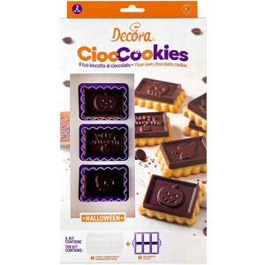 Decora Set Tagliapasta E Stampo Cioccolato Per 6 Biscotti Di Halloween