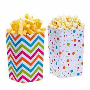 Decora 6 Party Box In Cartoncino Pois Compostabili 7 X 7 X 14 H Cm