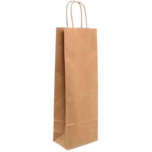 PapoLab 250 Shopper Buste In Carta Avana Per Bottiglie 14x8 H38,5 Cm