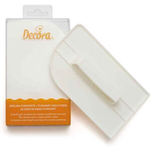 decora spatola smoother spalma fondente in plastica bianca 16 x 9,5 cm