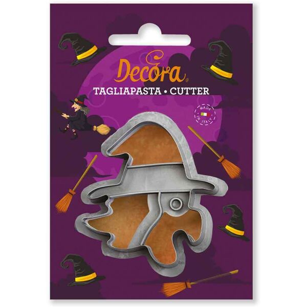 decora cutter tagliapasta in plastica halloween strega