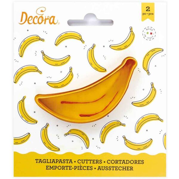 decora cutters tagliapasta in plastica frutta banana