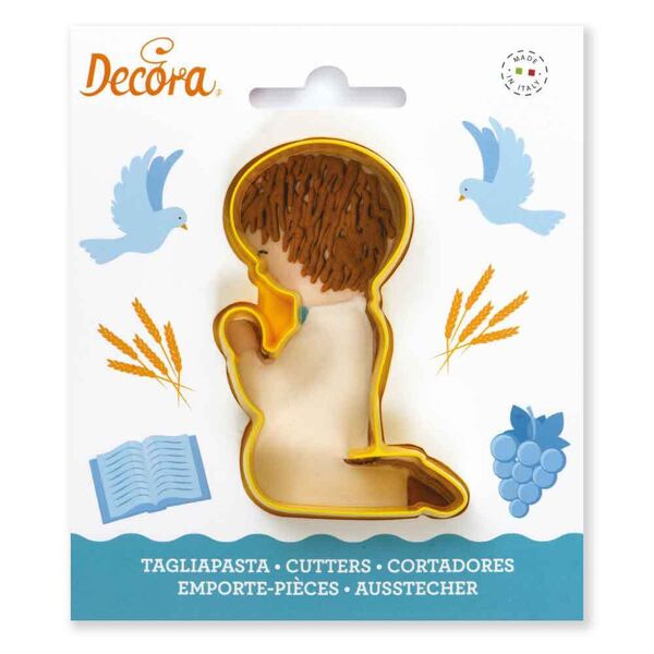 decora cutter tagliapasta in plastica comunione bambino