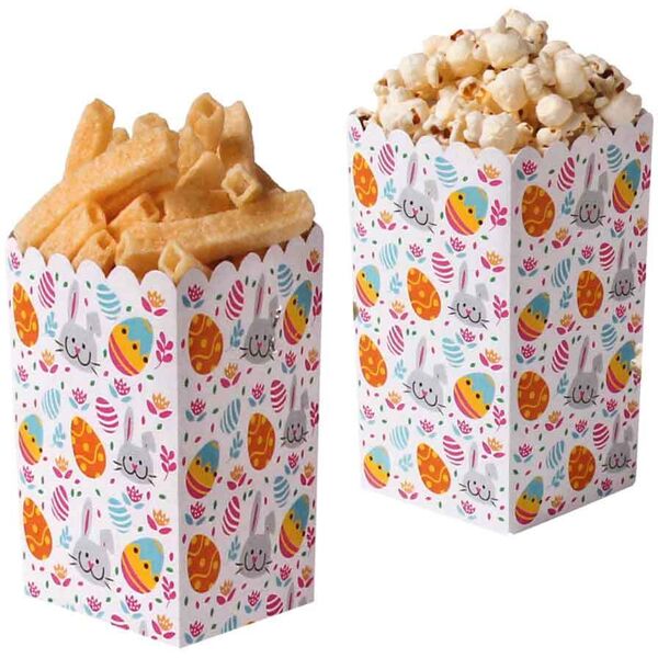 decora 6 party box pasqua in cartoncino antigrasso 7 x 7 x 14 h cm