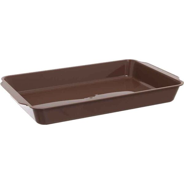 erremme contenitore per tiramisù in plastica riutilizzabile marrone 36x23,2cm