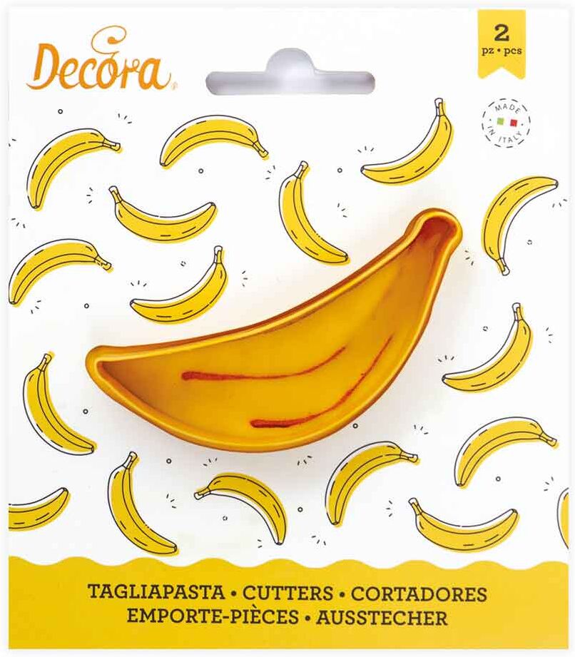 decora cutters tagliapasta in plastica frutta banana