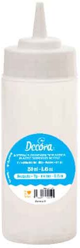 decora dispenser dosatore in plastica 250 ml con beccuccio e tappo Ø4mm