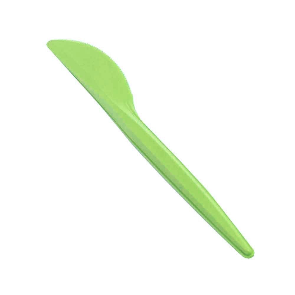 usobio 20 coltelli in mater-bi® compostabili verde acido 16 cm