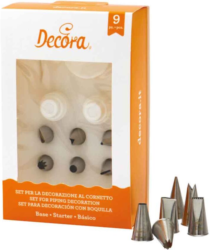 kit base starter per decorazione al cornetto 9 pezzi decora