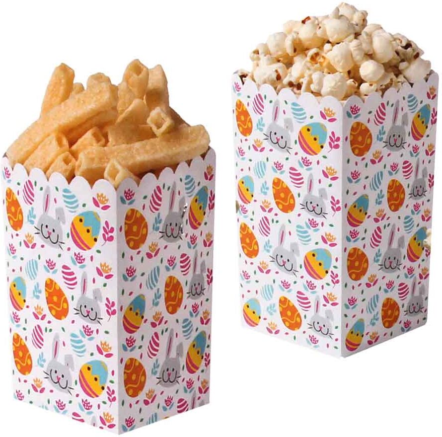 decora 6 party box pasqua in cartoncino antigrasso 7 x 7 x 14 h cm