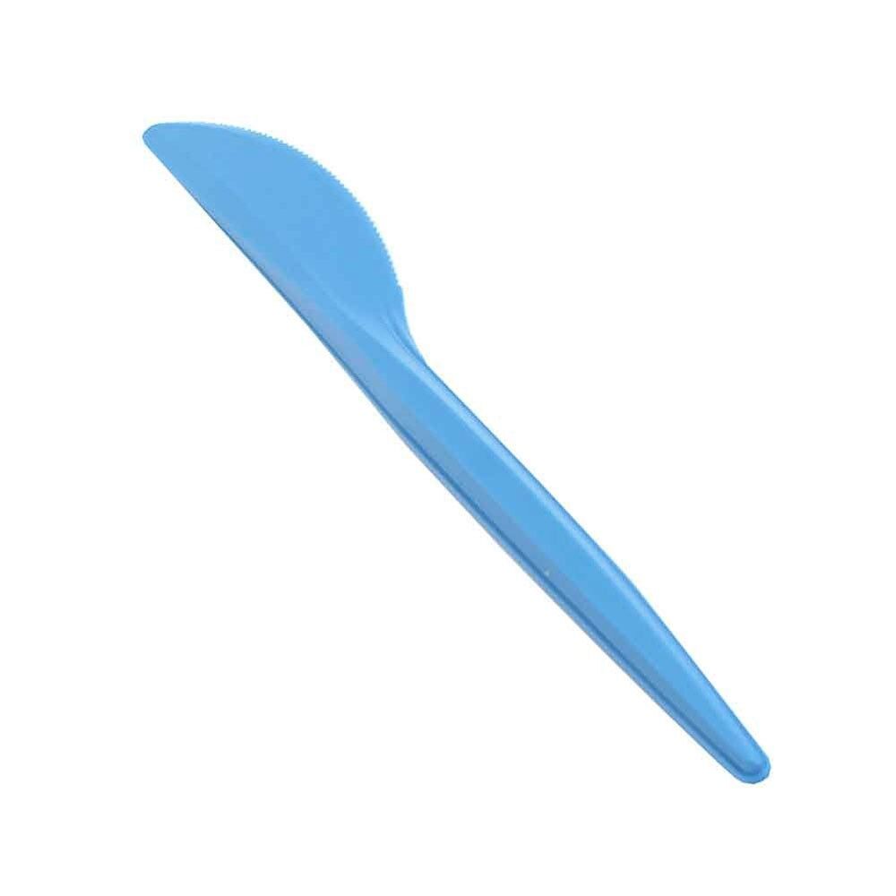usobio 20 coltelli in mater-bi® compostabili blu chiaro 16 cm